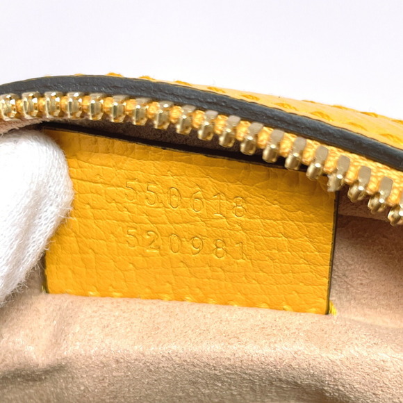 Gucci Chain Shoulder Flora Webbing Line GG Supreme Canvas Yellow - Picture 10 of 11